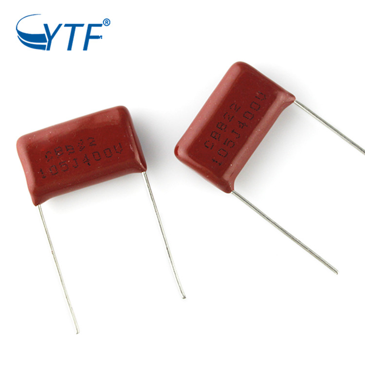 Hot Sale Power Supply Cbb Capacitor 400V 105j 20MM Metallized Film Capacitor