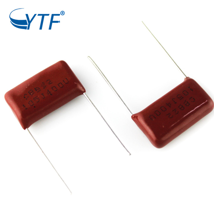 Hot Sale Power Supply Cbb Capacitor 400V 105j 20MM Metallized Film Capacitor