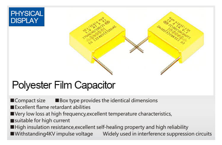 X2 Capacitors 0.47uf 275v