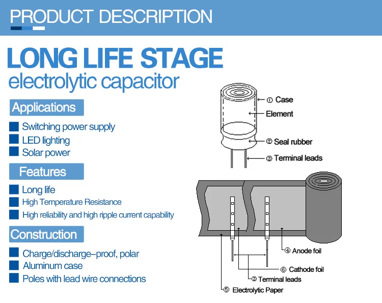 1000UF 25V Electrolytic Capacitor