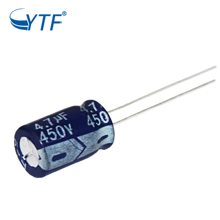 YTF Brand Original Factory Industrial DIP 4.7uf 450v Electrolytic capacitor For Electric Fan With 1 Day Lead Time