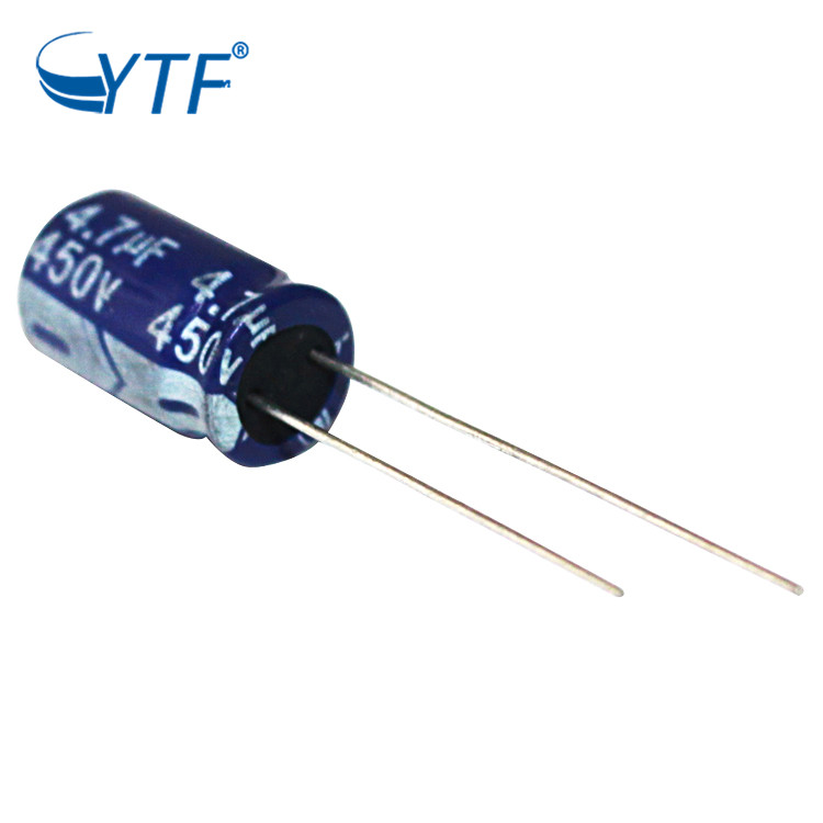 YTF Brand Original Factory Industrial DIP 4.7uf 450v Electrolytic capacitor For Electric Fan With 1 Day Lead Time