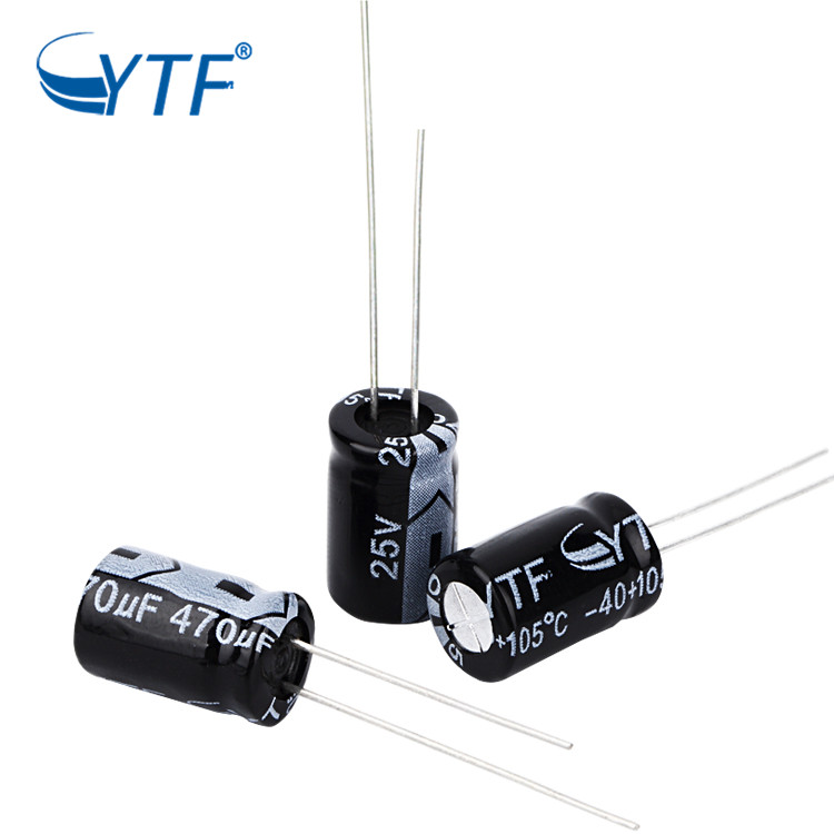 YTF Terimal Super Long Life 470UF 25V Aluminum Electrolytic Capacitor For Head Mirror Device PCBA Board