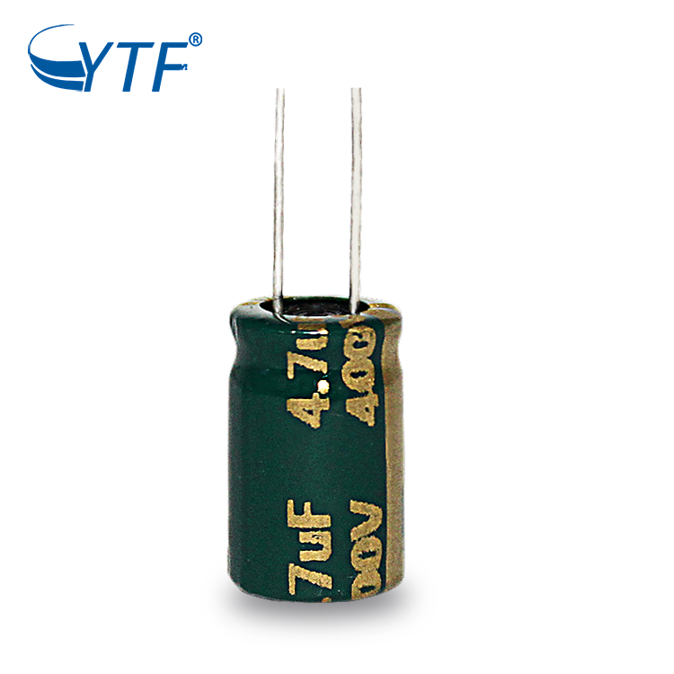 China Long Life 8*12mm Huge Stock New Standard Adial Aluminum Electrolytic Capacitor 4.7uf 400v YTF